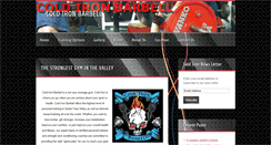 Desktop Screenshot of coldironbarbell.com